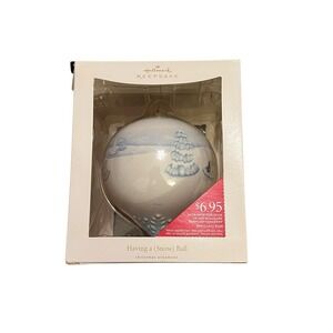 Hallmark‎ Keepsake "Having A Snow Ball" Christmas Ornament - 2008